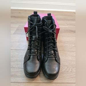 Munro Black Womens Leather Boots Size 8
